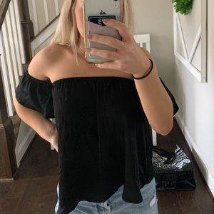 NWT black off the shoulder top